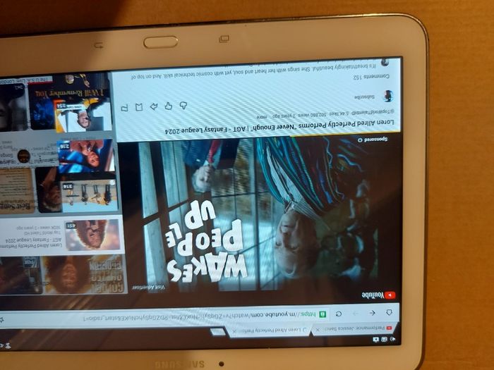 Samsung Galaxy Tab 4, Model SM-T530, 16GB, White, working great, in excellent condition and with a bunch of Family-children  movies
