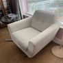 Light grey armchair perfect condition. Image 2