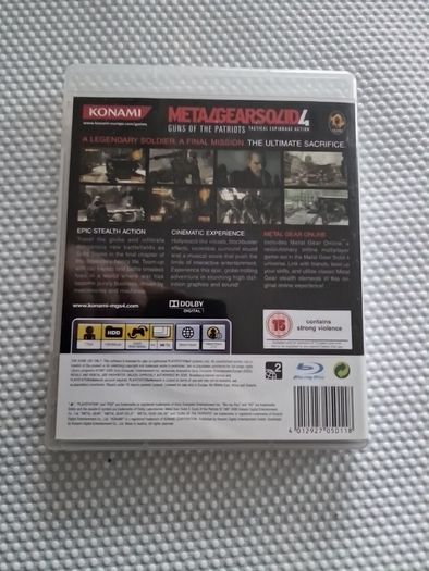 Metal Gear Solid 4 PlayStation3 Ps3 Games Original