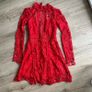 LIMITED EDITION red lace dress in size 8 Image 8