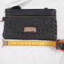 Nine West Black Woven Texture Wristlet Clutch Pouch Bag Image 10