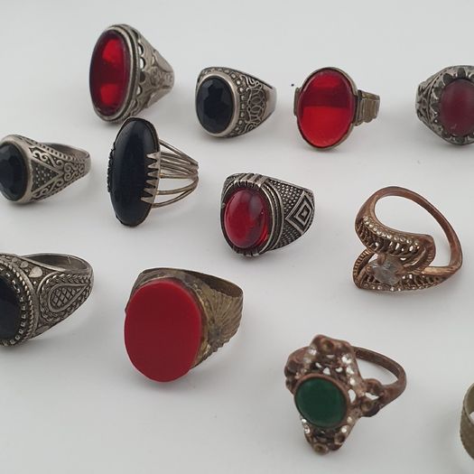 Heritage Antique Jewellery Lot 15 Mixed Brass Statement Rings