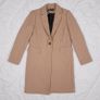 Zara Camel Tan Beige Single Button Zara Longline Coat Size M Image 10