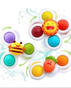 Suction Cup Spinner Toy for Baby, 3 Pieces