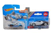 Hot Wheels Side Ripper and Siku Bugatti Chiron Supercar Bundle