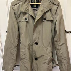 River Island Mens Khaki and Tan MAC Coat M, Mint!