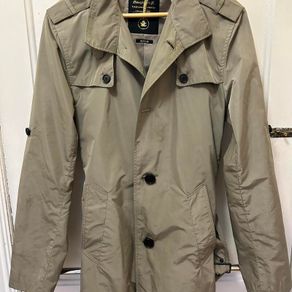 River Island Mens Khaki and Tan MAC Coat M, Mint!
