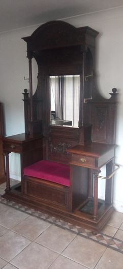 Fabulous Antique Oak Hall Stand, Very Large, Stunning Detail