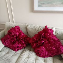 Red cushions