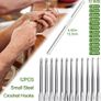 NEW SALE | Crochet Starter Kit for Beginners Adults, Includes Ergonomic Metal Crochet Hooks 0.6mm to 6mm, Accessories and Cactus Case, Knitting Set with Wool and Needles Image 5