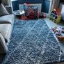 Alto Blue and cream rug Image 2
