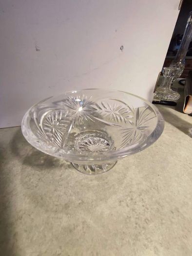 Tipperary Cut CRYSTAL, Vintage, Hand Blown, Salad Bowl, Gatsby Glamour.No.25