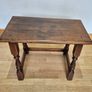 Vintage Old Charm Solid Oak Nest of 3 Tables  Tudor Style Wood Bros Image 3