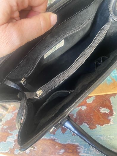 Vintage Chesneau Black Leather Bag