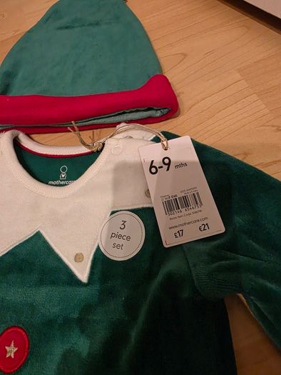 Mothercare Elf outfit 6-9 months