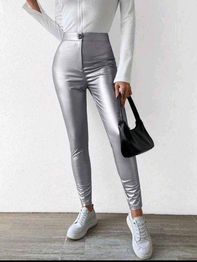 PRICE DROP Quick sale Silver leggings size S