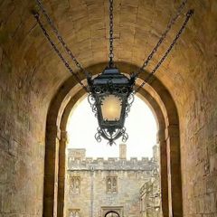 Very large wrought iron lantern