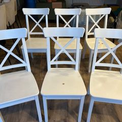 IKEA White Dining Chairs