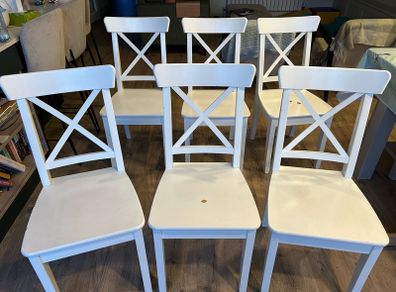 IKEA White Dining Chairs