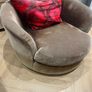 2 brown swivel chairs Image 3