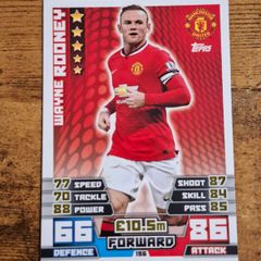 Topps Match Attax, Premier League 2014-15, Card 196, Wayne Rooney, Man United - free standard postage