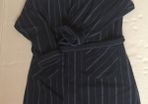 Black stripped Bathrobe
