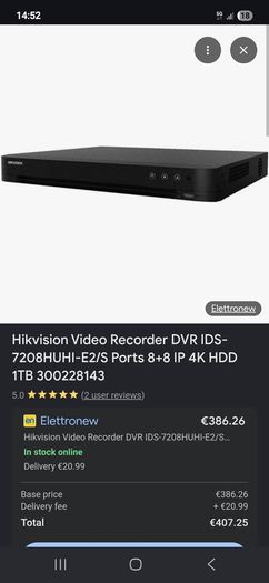 Hikvision 7200 turbo hd dvr