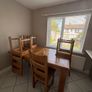 Solid oak table with 4 chairs . Extendable Image 5