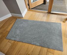 Rug low pile light grey 150cm x 80cm