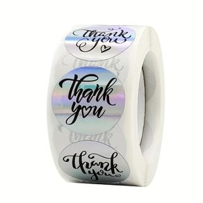 THANK YOU Laser Stickers Roll of 500 / 1 Inch / NEW