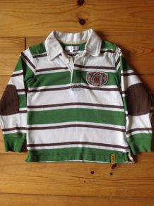 Age 5 Jasper Conran Striped Rugby Top