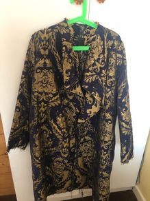 Printed Jacquard Coat/Size 42