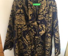 Printed Jacquard Coat/Size 42