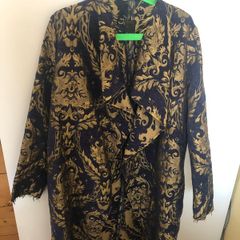 Printed Jacquard Coat/Size 42