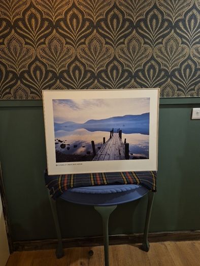 framed landscape print