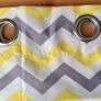 Curtains - geometric yellow / grey pattern Image 3