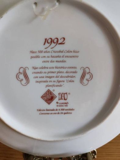 Nao plate 1992