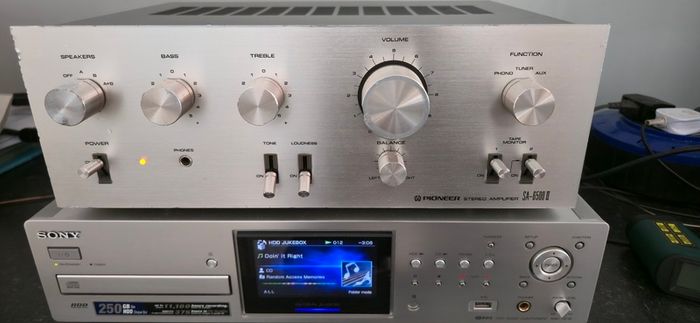 Vintage Power Amplifier Pioneer Sa 6500 Ii