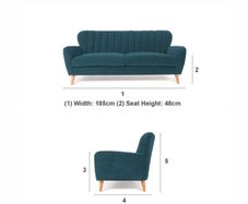 waldorf 3 seater couch