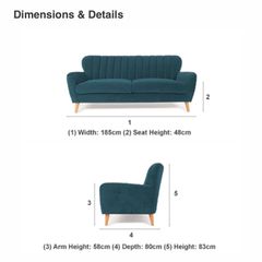 waldorf 3 seater couch