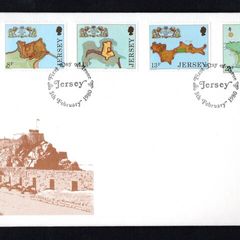 1980 Jersey Fortresses Commemorative Stamps First Day Cover (FDC)
