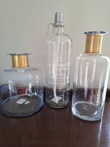 3 Decorative Glass items