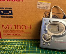 Sharp MD-MT180H (Blue) - Boxed - Near Mint - MDLP Minidisc Recorder