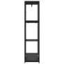 Wardrobe Black 90x40x167 cm Metal and Chipboard Image 4