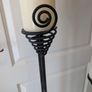Vintage wrought iron floor standing candle holders Image 3