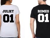 Romeo And Juliet Couple T-shirts Great Gift Present For Valentines Day Idea