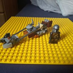 Lego star wars, mandalorian and speeder