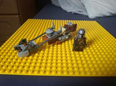 Lego star wars, mandalorian and speeder