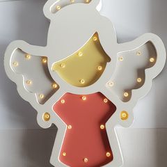 New Light Up Wooden Angel 30cm