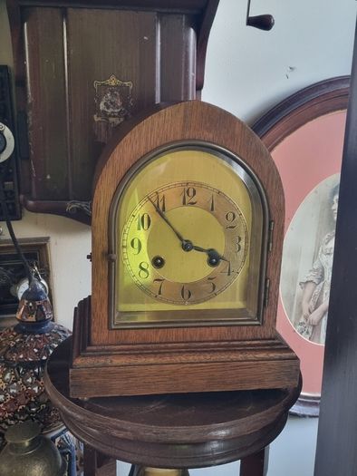 Antique German Junghans mantel (or shelf) clock